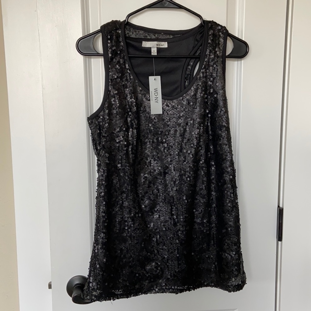 NWT WD.NY Sequin Tank Top